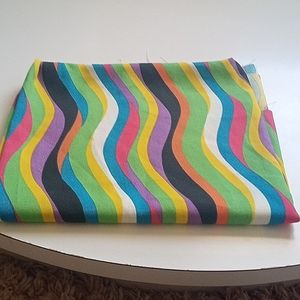 Retro 1960's-1970's style wavey gravy funkadelic sewing material remnant.